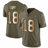 Nike Rams 18 Cooper Kupp Olive Gold Salute To Service Limited Jersey Dzhi